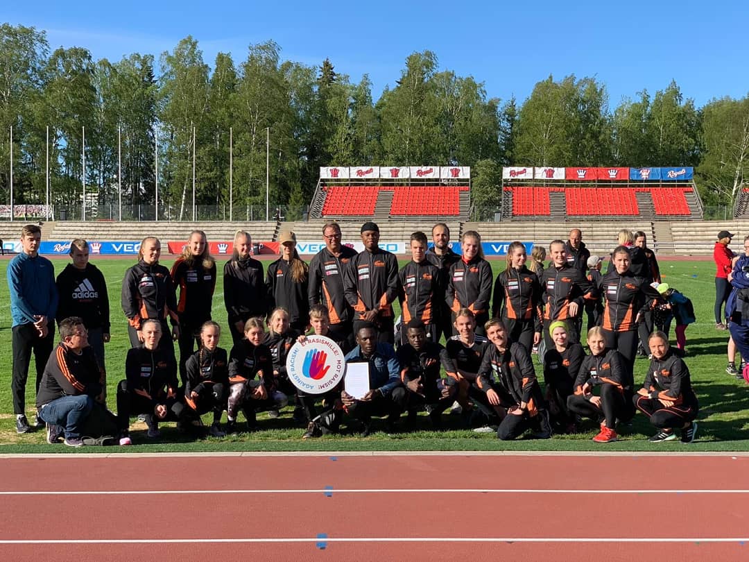 Bild från Ärevarvet 2019 då VIS erhöll pris för 